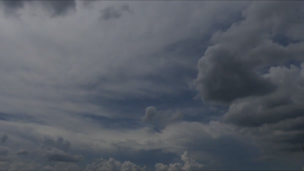 Tempo Lapso Vídeo Nuvens Movimento Céu — Vídeo de Stock