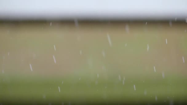 Regen Fällt Mit Abstraktem Hintergrund — Stockvideo