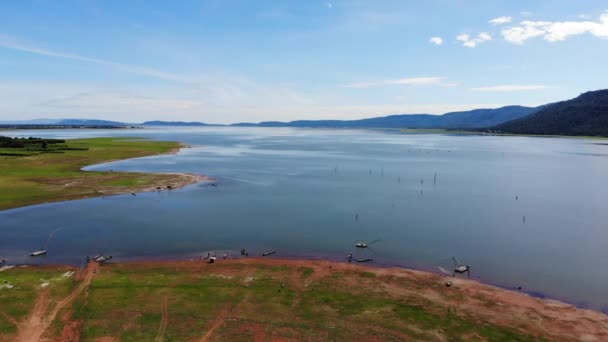 Video Ángulo Alto Ríos Montañas Muy Anchos — Vídeos de Stock