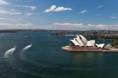 Sydney Limanı, Avustralya Manzarası yüksek açıdan uzak mesafeye kadar uzanıyor