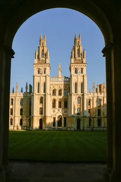 Oxford All Souls College 2019 View Radcliffe Square Dark Sky — Stock Fotó