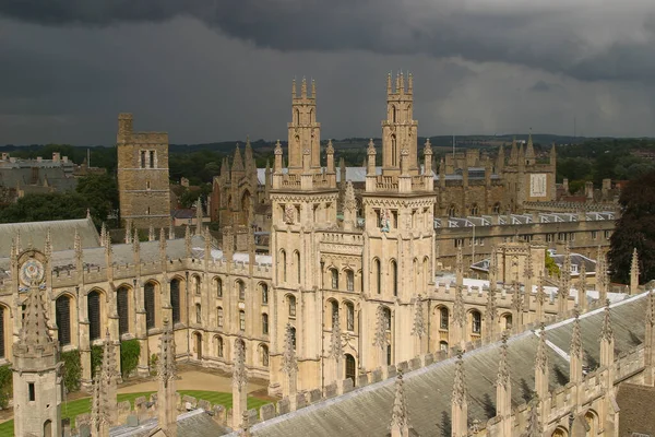 Oxford All Souls College Juillet 2019 Vue Quadrilatère Des Tours — Photo