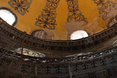 Aya Sofya, İstanbul, Türkiye 14.10.2019. Ayasofya olarak da bilinir. Ayasofya, hem Bizans hem de Osmanlı İmparatorlukları için önemli bir mimari güzelliktir., 