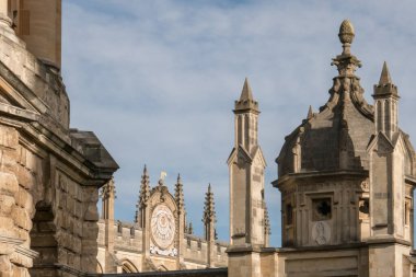 Oxford, All Souls College UK Radcliffe Meydanı 'ndan 18.07.2019 manzara