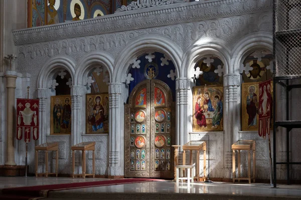 Catedral da Santíssima Trindade de Tbilisi, Geórgia Interior 9.10.2019 — Fotografia de Stock
