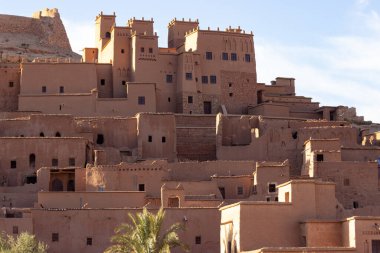 Ait Ben Haddou ksar Morocco, ancient fortress that is a Unesco Heritage site clipart