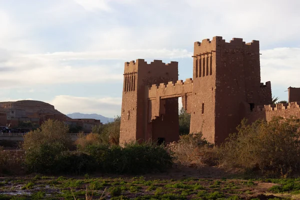 Ait Ben Haddou ksar Μαρόκο, αρχαίο φρούριο που είναι ένα μνημείο πολιτιστικής κληρονομιάς της Unesco — Φωτογραφία Αρχείου