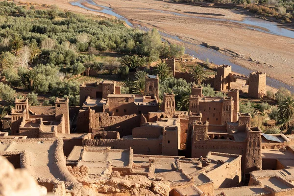 Ait Ben Haddou ksar Maroko, starobylá pevnost, která je UNESCO dědictví — Stock fotografie