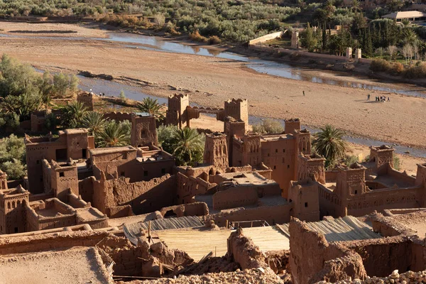 Ait Ben Haddou ksar Μαρόκο, αρχαίο φρούριο που είναι ένα μνημείο πολιτιστικής κληρονομιάς της Unesco — Φωτογραφία Αρχείου