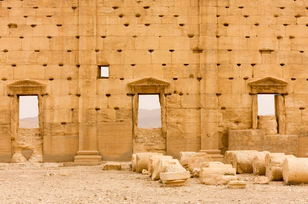 Templo Bel Baal Shamin Palmyre Síria 2009 Templo Foi Consagrado — Fotografia de Stock
