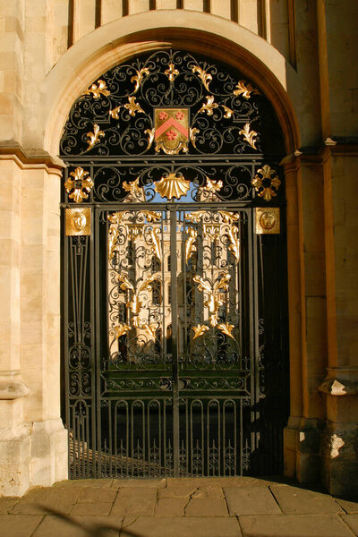 Оксфорд, колледж All Souls College UK 1819 вид с площади Рэдклифф