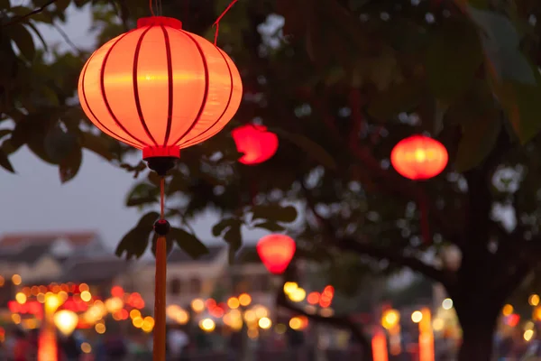 Hoi An Vietnam berühmt für Laternen und Fluss- und Urlaubsziele — Stockfoto