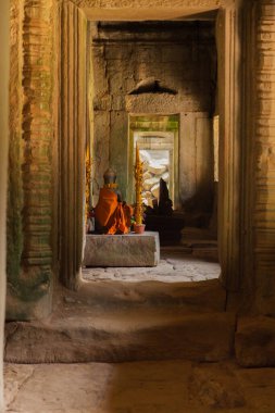 Angkor Wat kompleksindeki tapınakta altın tapınak.