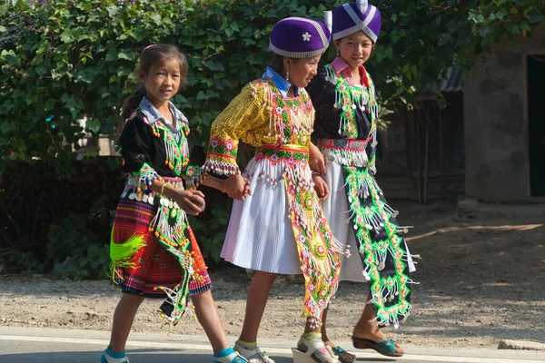 Luang Namtha Laos 2011 Imagens Muito Raras Crianças Hmong Região — Fotografia de Stock