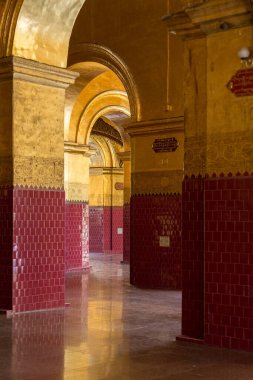 Mahamuni Buda Tapınağı, Mandalay, Myanmar Burma 12.2015 İç Kesimi