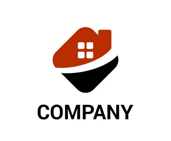 Σπίτι Ακινήτων Λιανικής Ιδιότητα Αστική Εταιρεία Λογότυπο Σχεδιασμό Έννοια Εικονογράφηση — Διανυσματικό Αρχείο