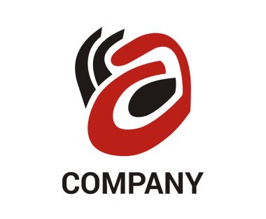 Kablosuz karınca böcek böcek haşere hayvan doğa Yaban hayatı logo tasarım fikir konsept illüstrasyon