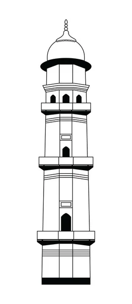 Moschee Islam Architektur Gebäude Wahrzeichen Islamische Kultur — Stockvektor