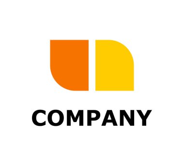 sarı renk penceresi düğmesini siluet logo tasarım fikir illüstrasyon kavramı