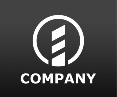 kule mimari dış özelliği yapısı ikonik logo tasarım illüstrasyon kavramı fikri bina beyaz siluet renk