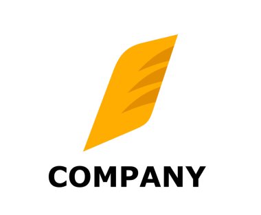 Fin ya da kanat logo tasarlamak için herhangi bir iş şirket kurumsal sanayi