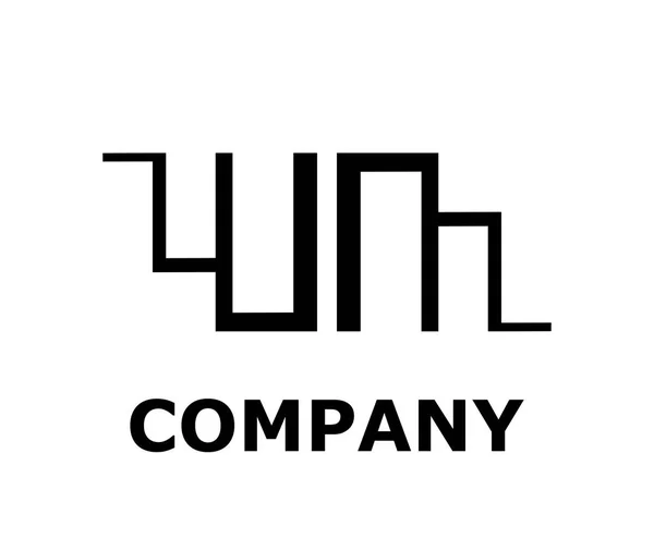 Logo Symbole Type Lettre Lettre Logo Conception Idée Illustration Ligne — Image vectorielle
