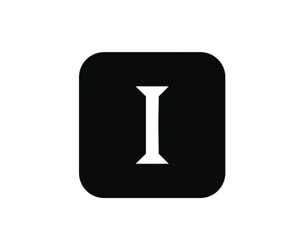 Римский Числовой Номер Тип Один Алфавите Буква Логотип Знак Знаковый — стоковый вектор