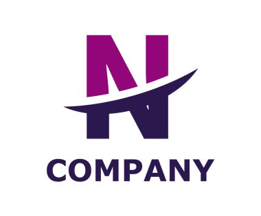bıçak ilk iş logo tasarım fikir illüstrasyon şekli modern premium şirket için tarafından logo sembol dilim türü harf n renk mor ve menekşe