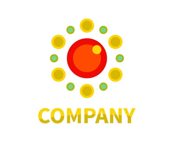 Círculo Molécula Oval Átomo Planeta Logotipo Design Ilustração Para Educação — Vetor de Stock