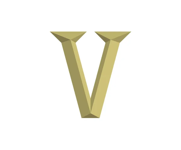 ローマの数値 アルファベット文字ロゴのバッジ金または銅色で軍事金属エンブレムにカレンダー番号または任意の数の象徴的なイラストをマークします — ストックベクタ