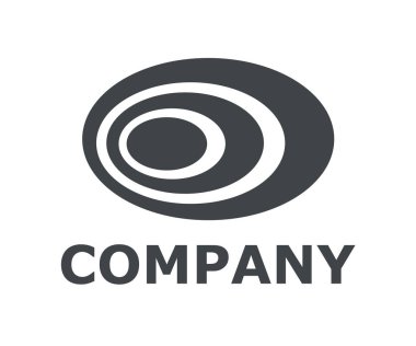 Gri renk yörünge simgesi üzerinde arka izole. Trendy basit gökkuşağı vektör simgesi. Oval logosu illüstrasyon. fikir kavramı.