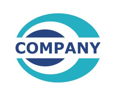 arka plan üzerinde izole koyu mavi ve Donanma renk yörünge kutsal kişilerin resmi. Trendy basit gökkuşağı vektör simgesi. Oval logosu illüstrasyon. fikir kavramı.