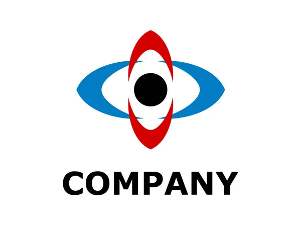 Şirketi Için Soyut Logo Kurumsal Kimlik Tasarım Öğesi Infinity Atom — Stok Vektör