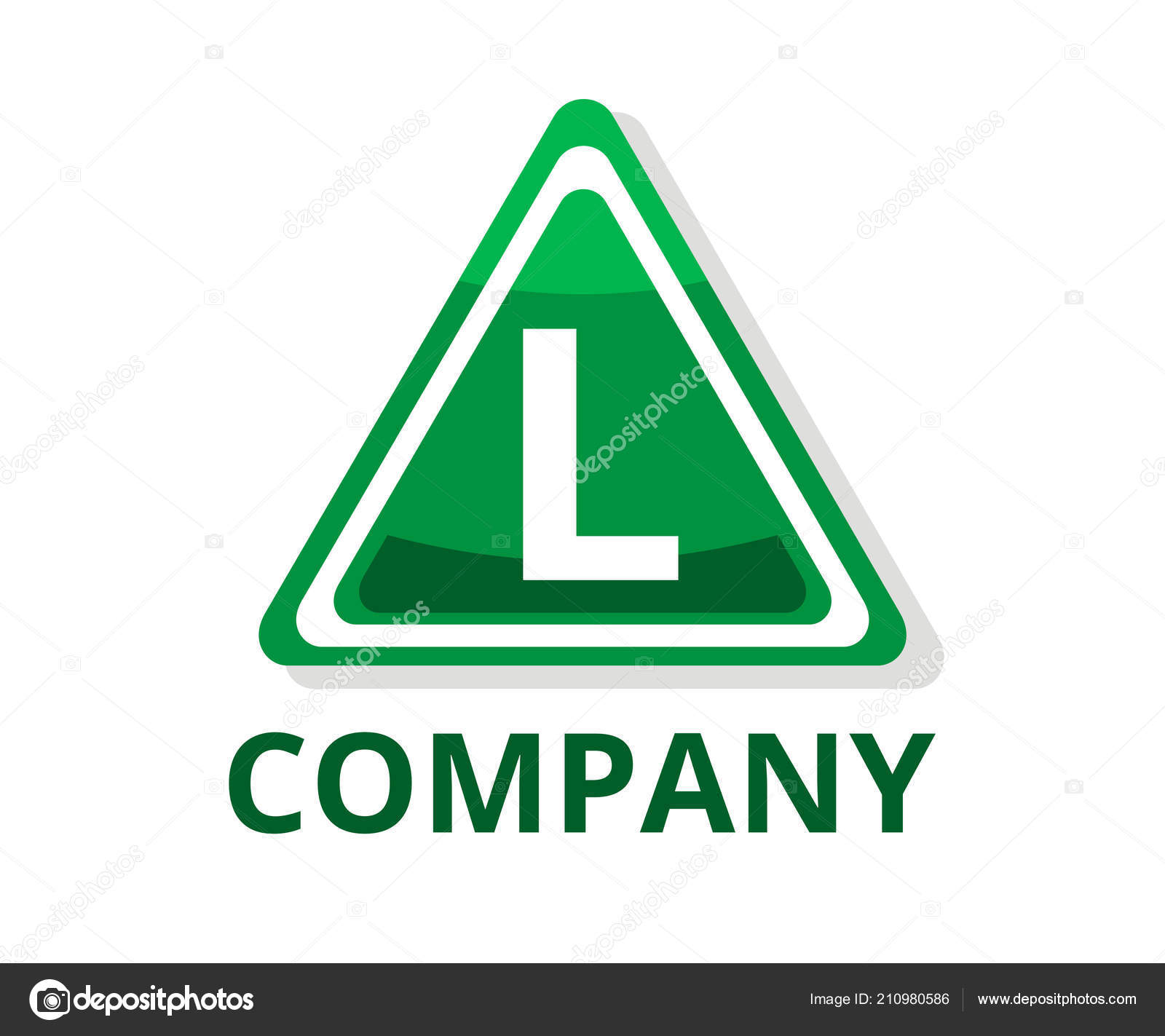 Grigio Colore Occhiali Triangolo Pulsante Web Logo Grafica