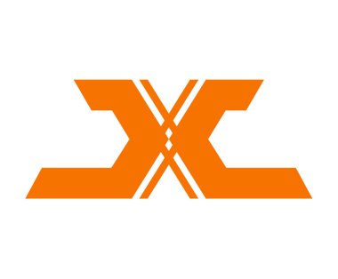 turuncu renk genel iki ok soyut işareti sembol logo tasarım fikir konsept illüstrasyon mimarlık şirketi, teknoloji kurumsal veya herhangi bir kullanım için