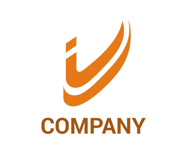 Pista Stradale Corse Con Arancione Logo Design Idea Illustrazione Concetto — Vettoriale Stock