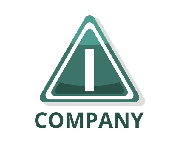 Dark Torque Color Glasses Triangle Button Web Logo Graphic Design — Stock Vector
