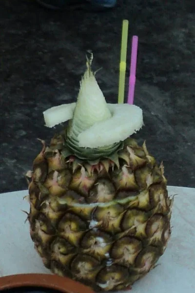 Cocktail Pina Colada Con Estilo — Stockfoto