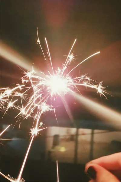 Luces Bengala Navidad — Stockfoto