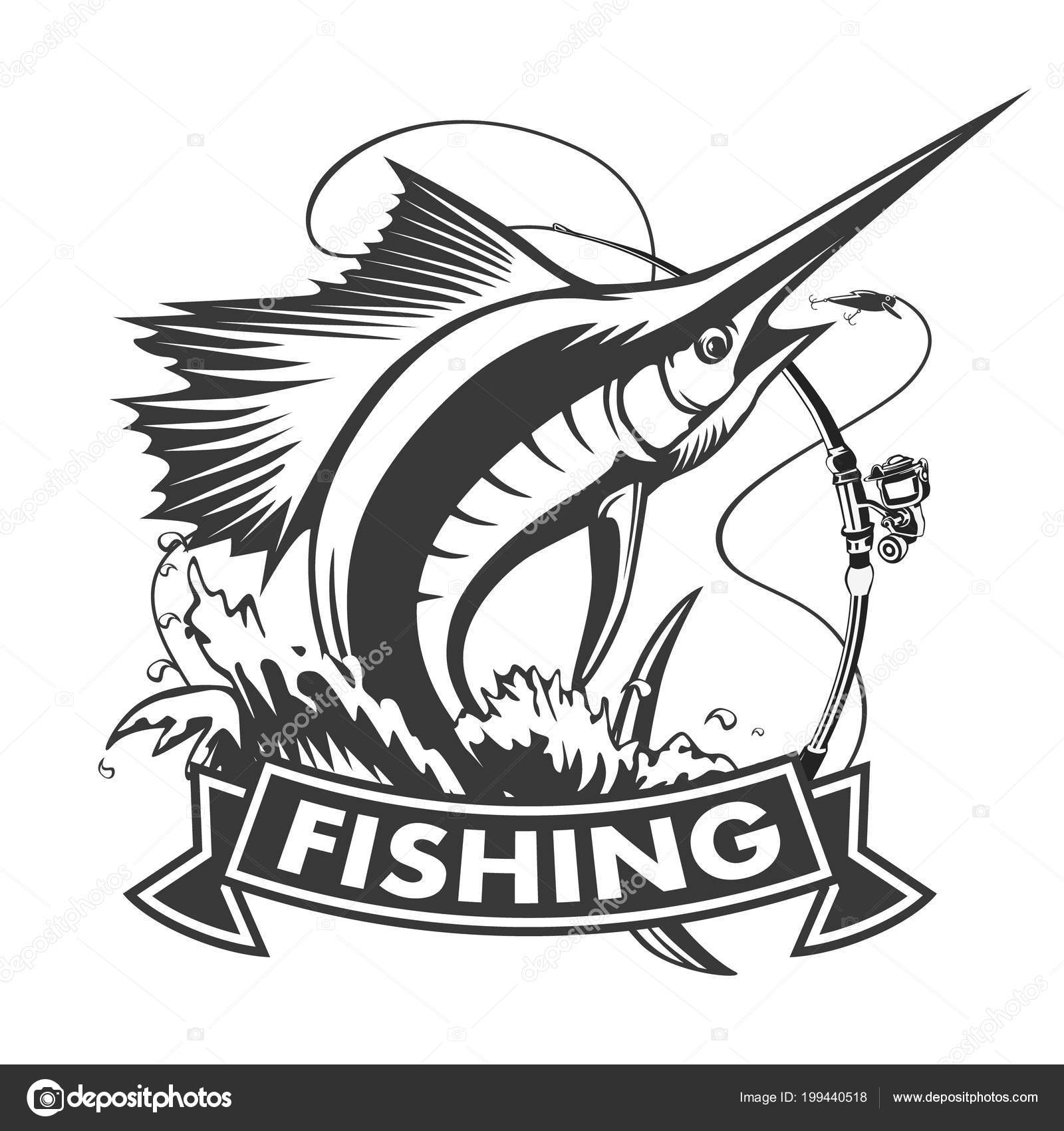Images Angry Fish Logo Marlin Fish Logo Sword Fishing Emblem