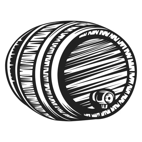 Logo Rzemieślnicze Piwa Ilustracja Wektorowa Projekt Browaru Emblematu Ciemnym Tle — Wektor stockowy