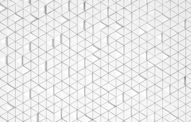 Beyaz üçgen soyut arkaplan, Grunge yüzeyi, 3 boyutlu görüntüleme