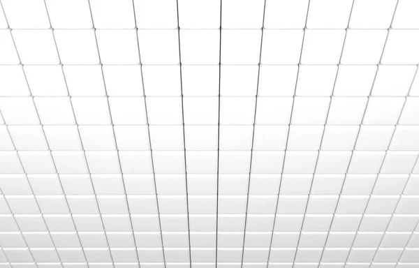Beyaz Küpleri Render Soyut Geometrik Şekil — Stok fotoğraf
