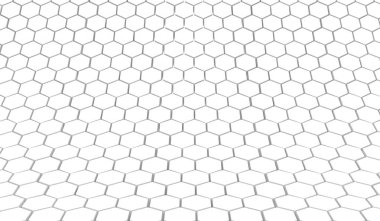 Çift ton altıgen 3d arka plan doku. 3D render illüstrasyon. Fütüristik arka plan.