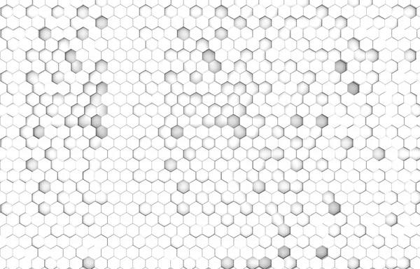 デュオ トーン六角形 背景テクスチャ レンダリング図 未来的な抽象的な背景 — ストック写真