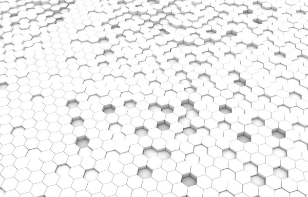 Duo tone hexagon 3D background texture. 3d rendering illustration. Futuristic abstract background.