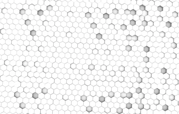 Duo tone hexagon 3D background texture. 3d rendering illustration. Futuristic abstract background.