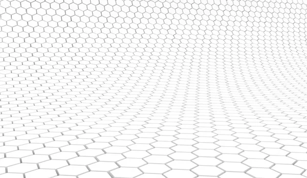 Duo tone hexagon 3D background texture. 3d rendering illustration. Futuristic abstract background.