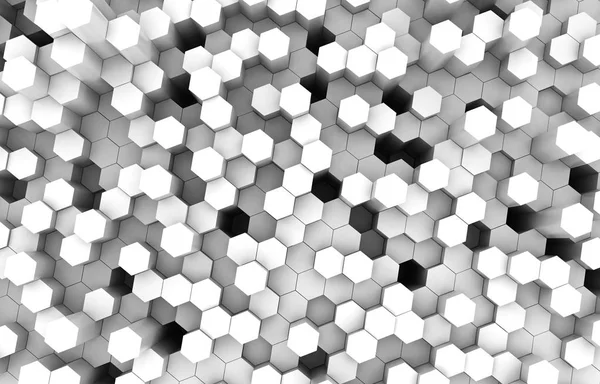 Duo Tone Hexagon Background Texture Rendering Illustration Futuristic Abstract Background — Stock Photo, Image