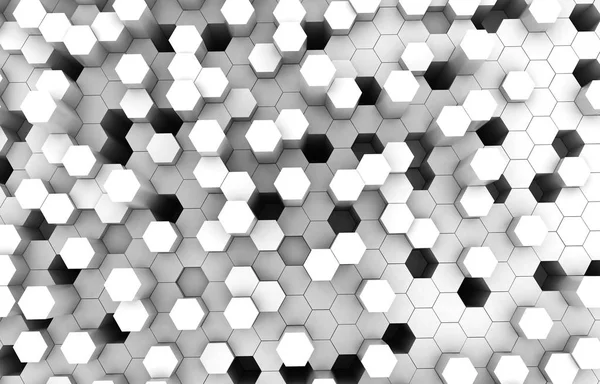 Duo Ton Hexagone Texture Fond Illustration Rendu Contexte Abstrait Futuriste — Photo